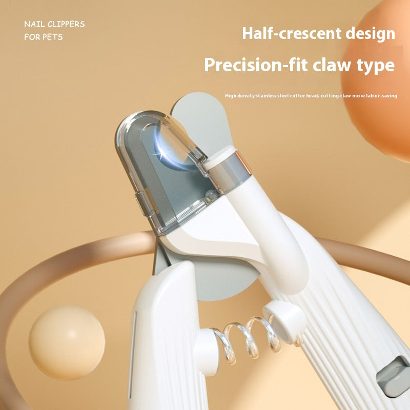Pet Nail Clippers with LED & Safety Design - Professional Grooming Tool for Dogs and Cats