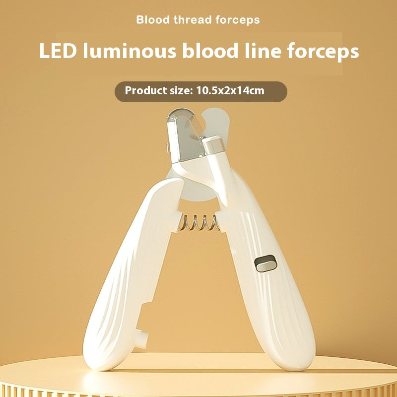 Pet Nail Clippers with LED & Safety Design - Professional Grooming Tool for Dogs and Cats