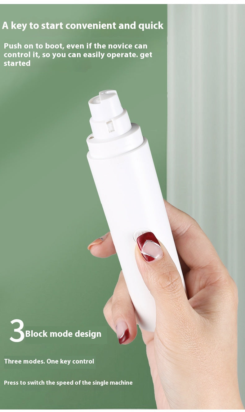 Electric Pet Nail Grinder with LED Blood Line Detection & 3-Speed Modes – Safe for All Pets