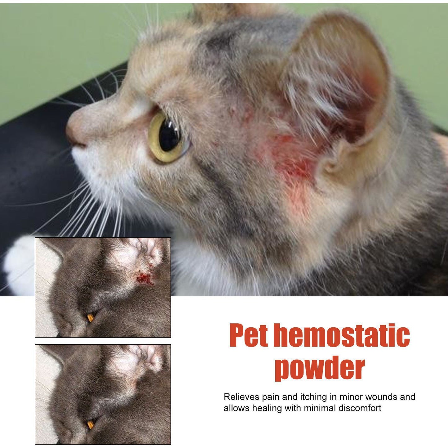 Pet Hemostatic Powder with Active Ingredients – Fast Bleeding Control for Dogs & Cats