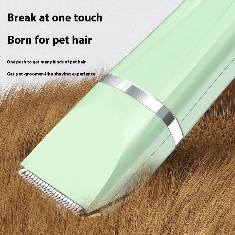 4-in-1 Professional Pet Grooming Trimmer with Ceramic & Stainless Steel Blades – Quiet & Waterproof for Dogs and Cats