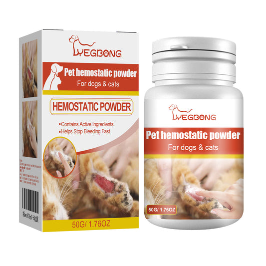 Pet Hemostatic Powder with Active Ingredients – Fast Bleeding Control for Dogs & Cats
