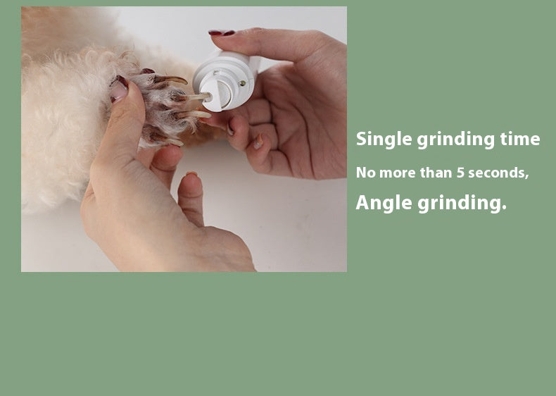 Electric Pet Nail Grinder with LED Blood Line Detection & 3-Speed Modes – Safe for All Pets