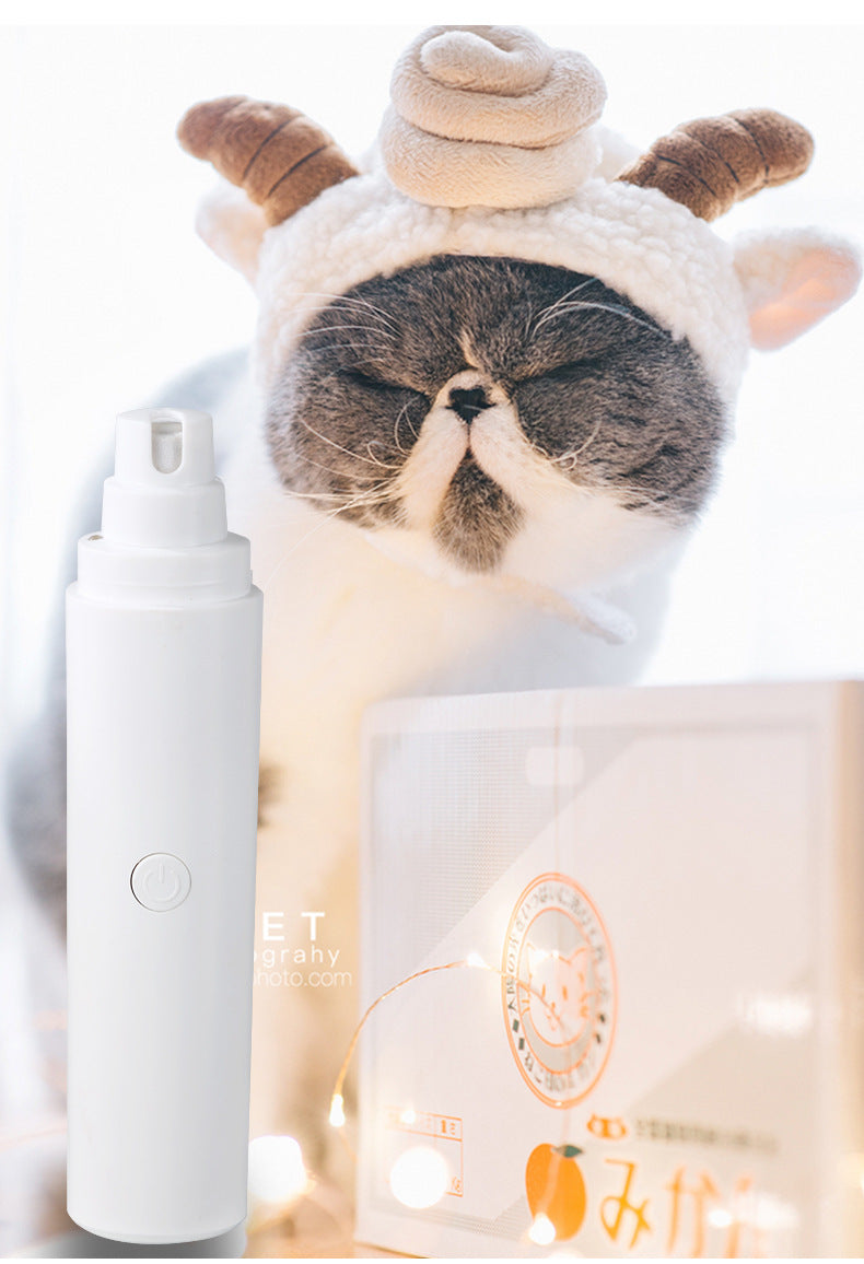 Electric Pet Nail Grinder with LED Blood Line Detection & 3-Speed Modes – Safe for All Pets